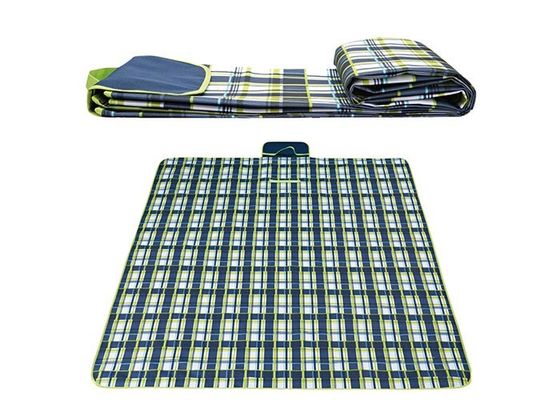 جودة  Polyester Waterproof Picnic Mat Backing For Beach Polyetser Peva Material مصنع