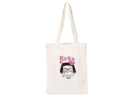جودة  Custom Printed Cute Canvas Tote Bags Shopper Silk Screen Printed مصنع