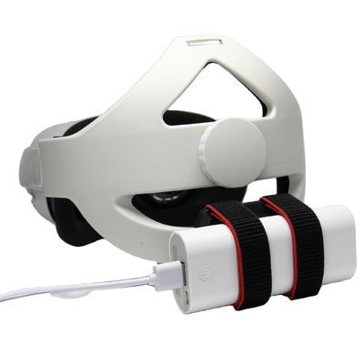 حامل بطارية محمول قابل للتعديل لشريط بطارية خلفي قابل للتعديل لـ Oculus Quest 2 حامل بطارية محمول لـ Quest 2 Headset VR