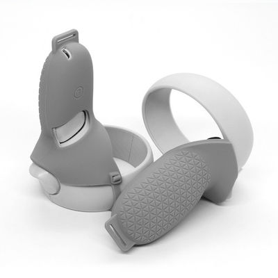 ل Oculus Quest 2 VR اللمس تحكم غطاء سيليكون الجلد واقية حالة VR سماعة مقبض قبضة لملحقات Oculus Quest 2