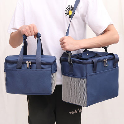 متعددة الحجم التخييم حقيبة حمل معزول الغداء مربع مع حزام الكتف قماش أكسفورد للماء
