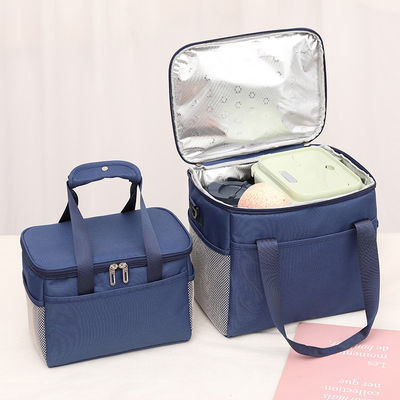 متعددة الحجم التخييم حقيبة حمل معزول الغداء مربع مع حزام الكتف قماش أكسفورد للماء
