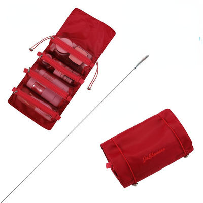 فرش تخزين أحمر الشفاه منظم حقيبة مستحضرات التجميل للسفر حقيبة أدوات الزينة من النايلون الشبكي