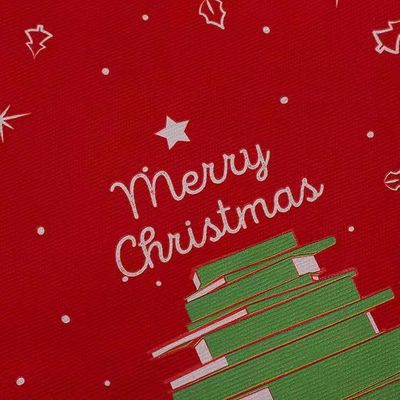 2021 الساخن بيع الترويجية المخصصة عيد الميلاد قماش حمل حقيبة قابلة لإعادة الاستخدام سانتا حقيبة تسوق حقيبة يد هدية للأطفال