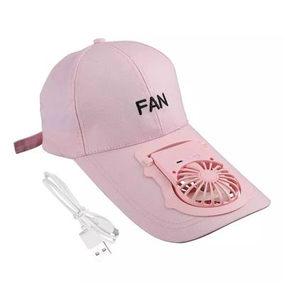 سعر الجملة المحمولة USB شحن مروحة قبعة للجنسين قابل للتعديل الصيف الرياضة قبعات البيسبول الأشعة فوق البنفسجية حماية أقنعة مروحة تبريد صغيرة