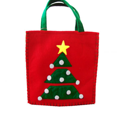 2021 جديد حار بيع عيد الميلاد سانتا ورأى حمل حقيبة قابلة لإعادة الاستخدام امرأة حقيبة تسوق حقيبة مقبض حقيبة لهدية عيد الميلاد