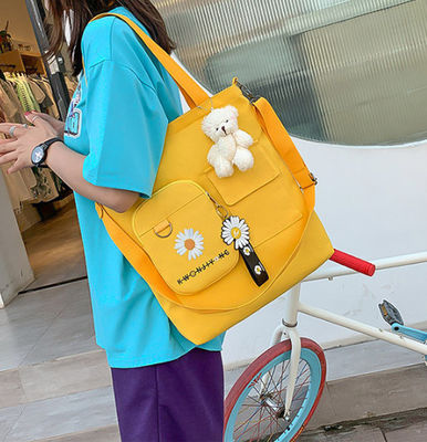 حقائب قماش ايكو الأساسية للنساء تسوق حقيبة مدرسية عصرية للأطفال