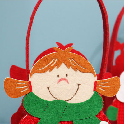 طباعة شعار مطبوع حقيبة شاطئ فيلت حقيبة غير منسوجة هدايا عيد الميلاد للأطفال