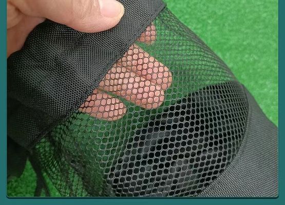 حقيبة الرباط الرياضية البوليستر شبكة الجيب صافي الحقيبة لتخزين كرة تنس الجولف