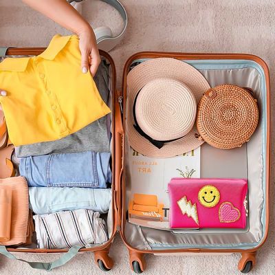 ماء بو الجلود حقيبة مستحضرات التجميل السفر preppy النساء ماكياج المنظم