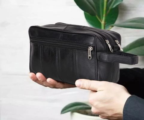 حقيبة أدوات الزينة المتينة ذات سعة الجعة طقم دوب معلق للرجال حقيبة حلاقة مقاومة للماء للسفر