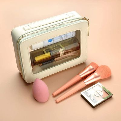 منظم مستحضرات التجميل عالي الجودة مقاوم للماء مع خطاف معلق لأكياس السفر