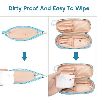 عالية الجودة للماء حقائب مستحضرات التجميل حقيبة أدوات الزينة مع زيبر
