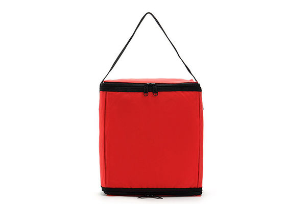 حاويات غداء بشعار مخصص مقاومة للماء حقائب حمل مبردة معزولة للبالغين باللون الأحمر